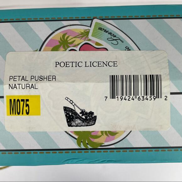 Poetic License Petal Pusher Natural Wedge Sandal Size 7.5 NWT - Picture 8 of 10